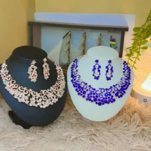 Diamond Cut Bridal Necklace