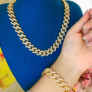 Hip Hop Chain with Bracelet Cuban link